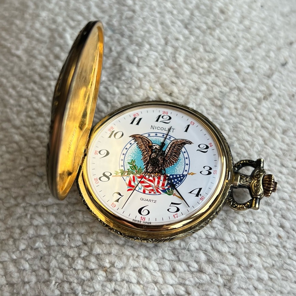Vtg Collector’s Pocket Watch- 40th President